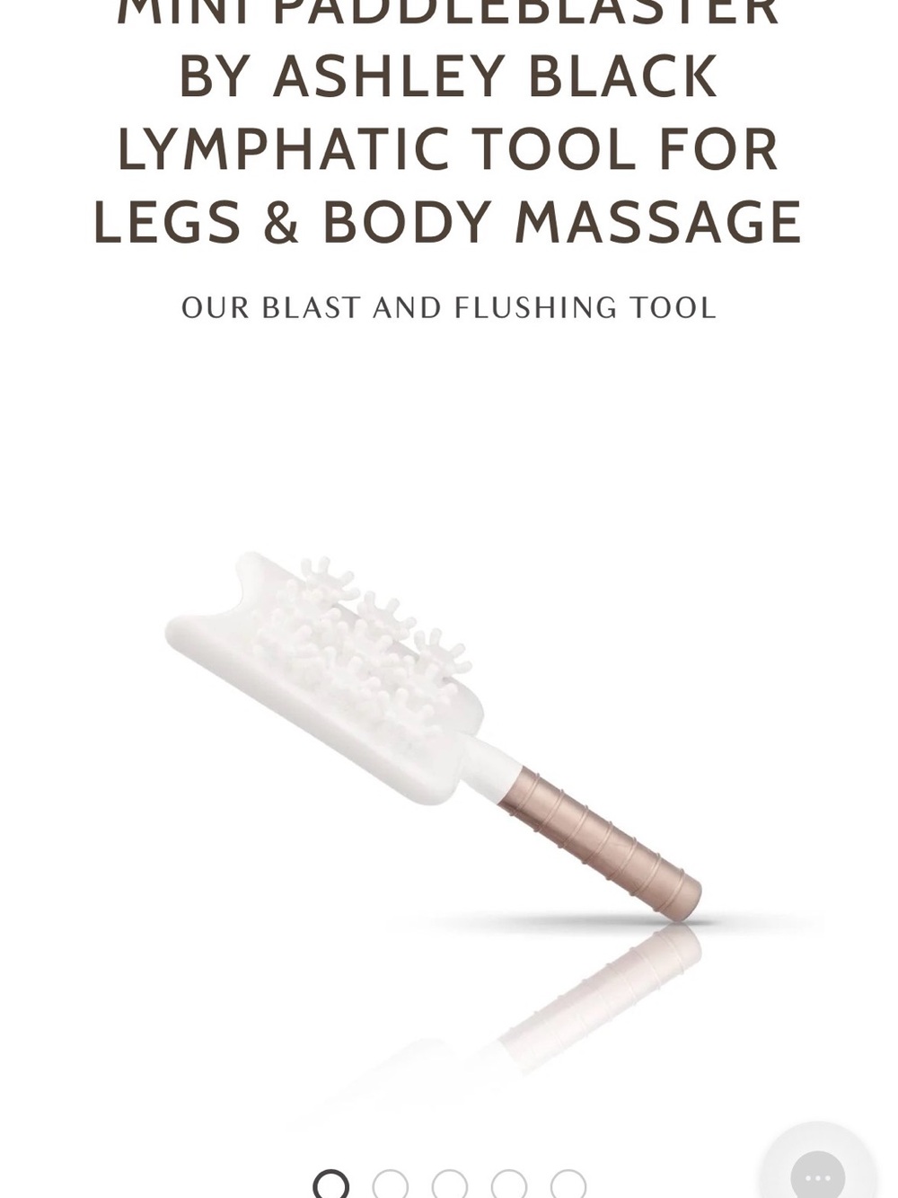 Ashley Black Mini PaddleBlaster - Lymphatic Massage Tool - used, Good